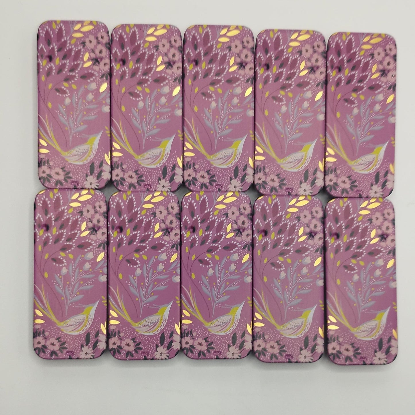 Magnetic Needle Tin Case Pink Bird
