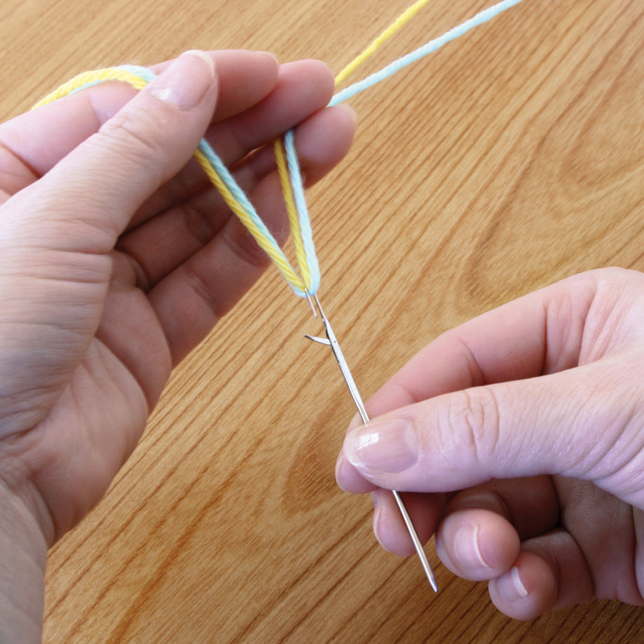 Darning Needle with Latch Hook Eye