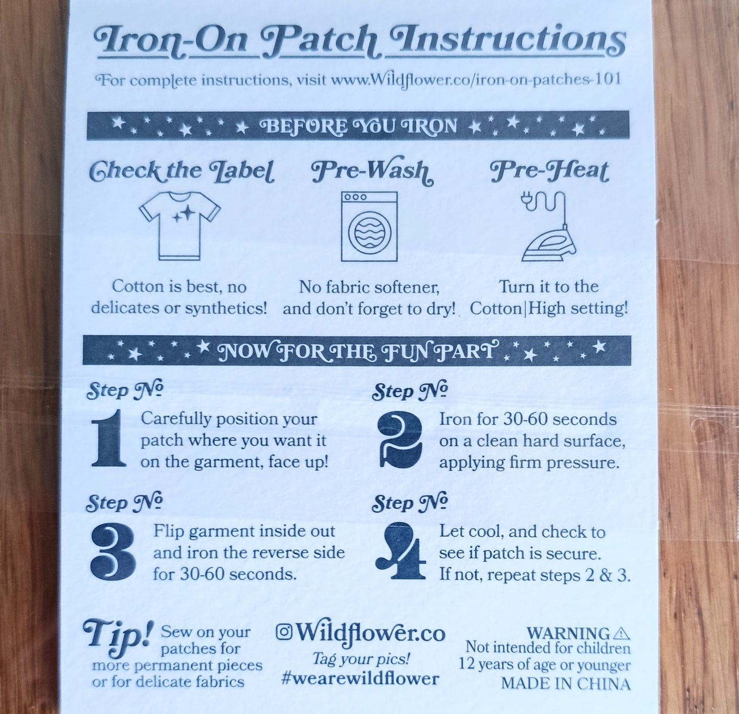 Iron on Sunflower Embroidery Patch