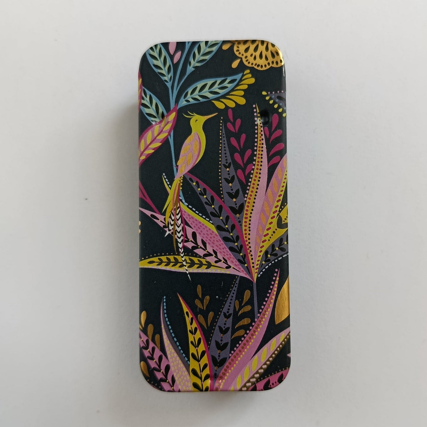 Pretty Sara Miller Slider Tin with Little bird design