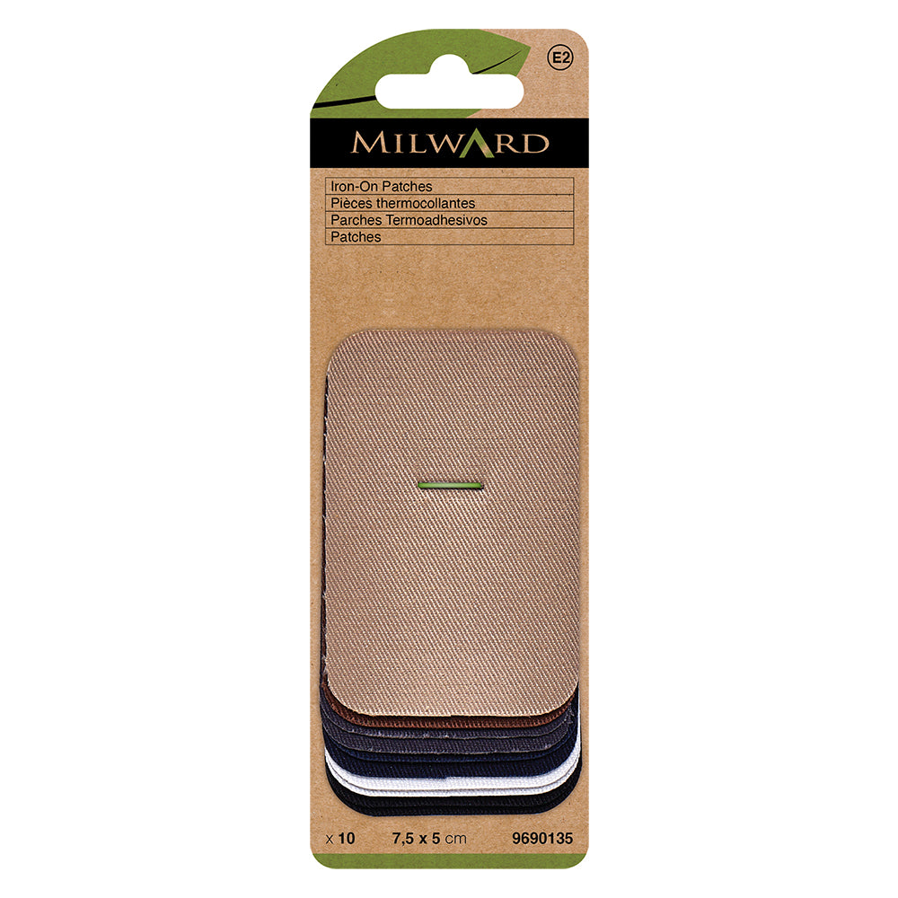 Milward Iron on Patches 5cm x 7.5cm