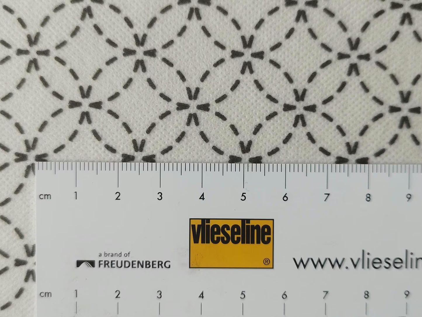 Large Washable Sashiko Transfers, Grid, Persimmon and Circles