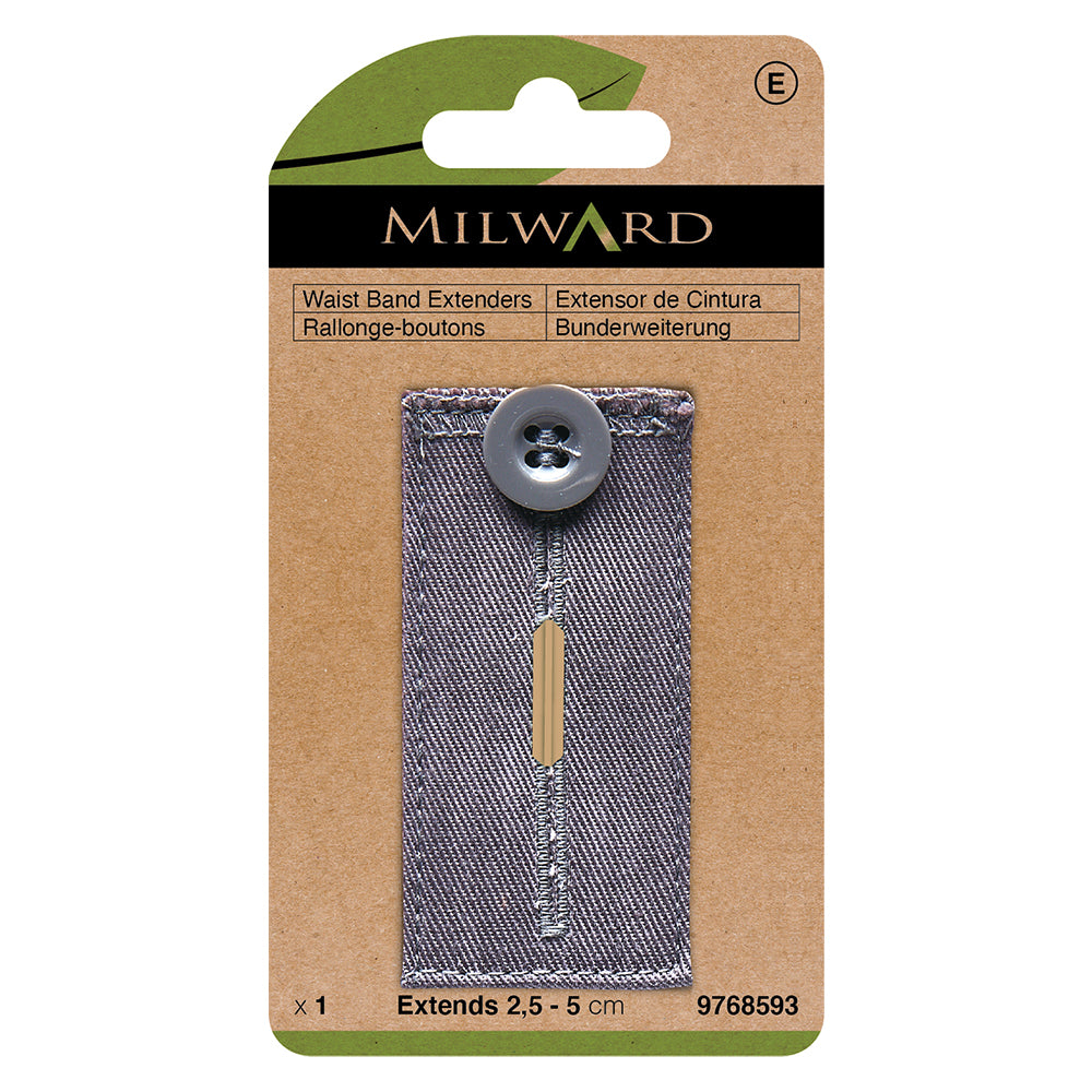 Waistband Extender Button, Light Grey