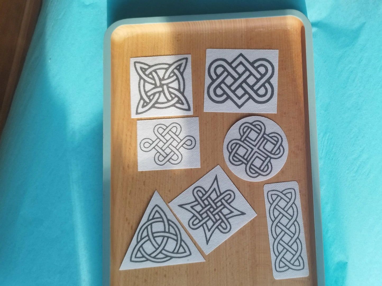 Stick & Stitch Celtic Knot Design Set of Washable Transfers