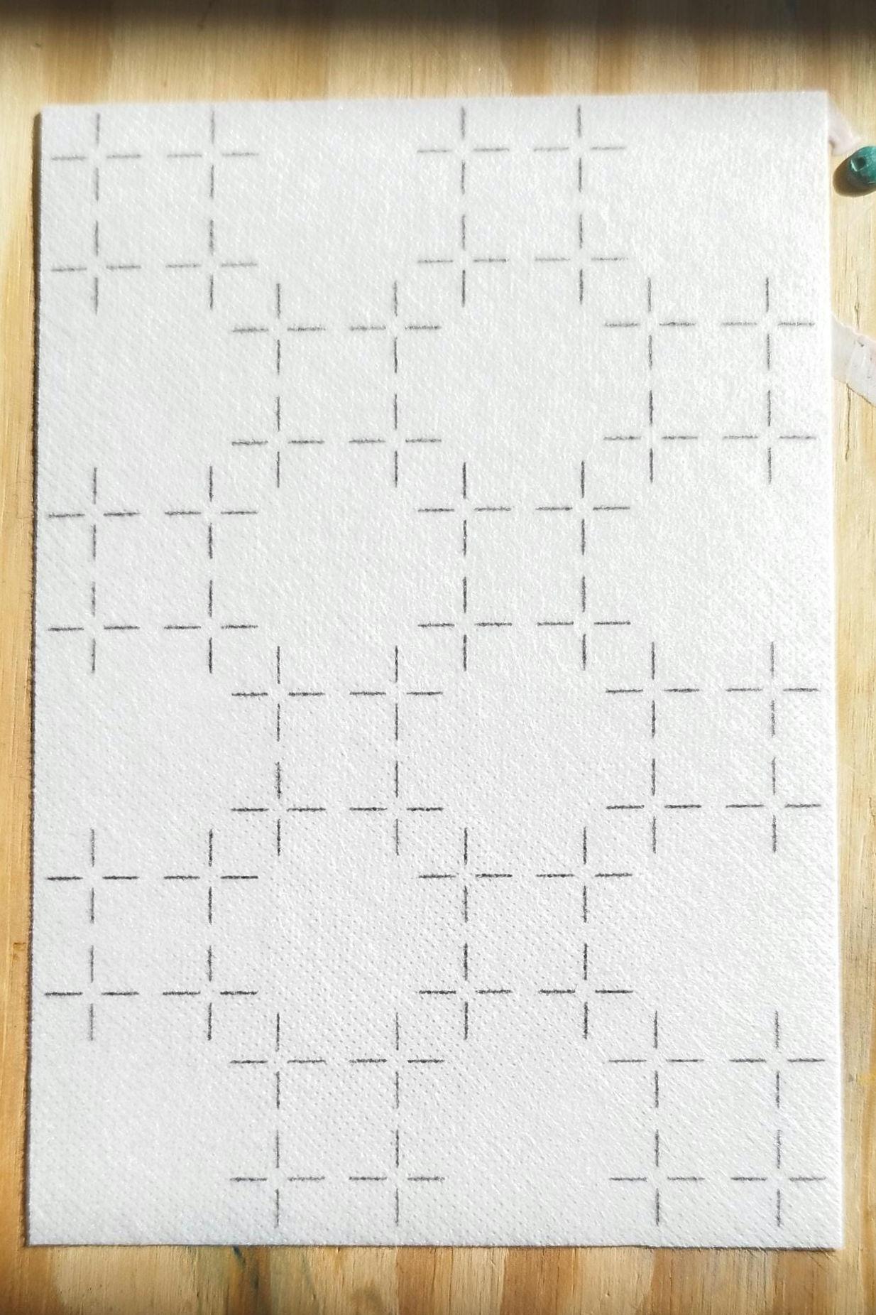 Washable Sashiko Transfers