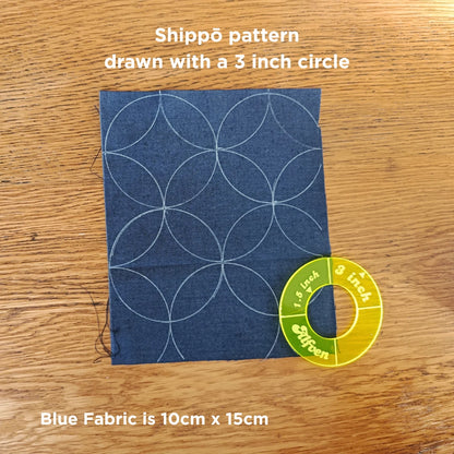 Circular Sashiko Stencils, 2inch and 3 inch
