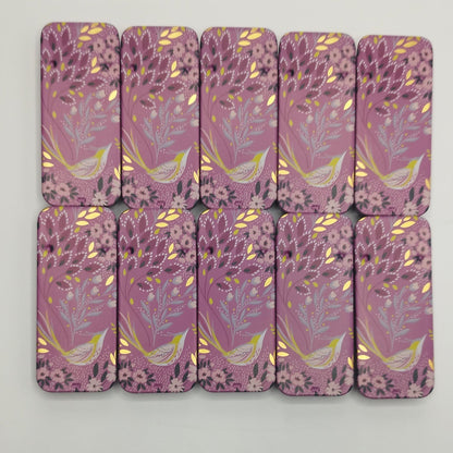 Magnetic Needle Tin Case Pink Bird