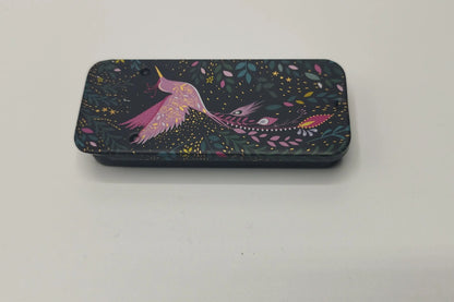 Magnetic Needle Tin Case Hummingbird