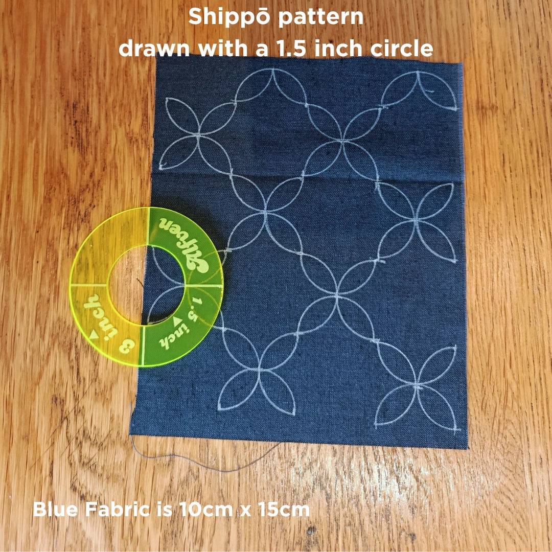 Circular Sashiko Stencils, 2inch and 3 inch
