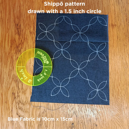 Circular Sashiko Stencils, 2inch and 3 inch