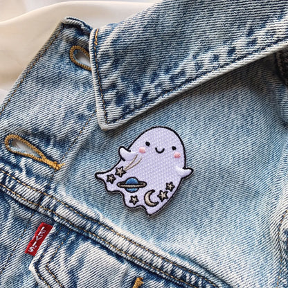 Iron on Ghost  Embroidery Patch
