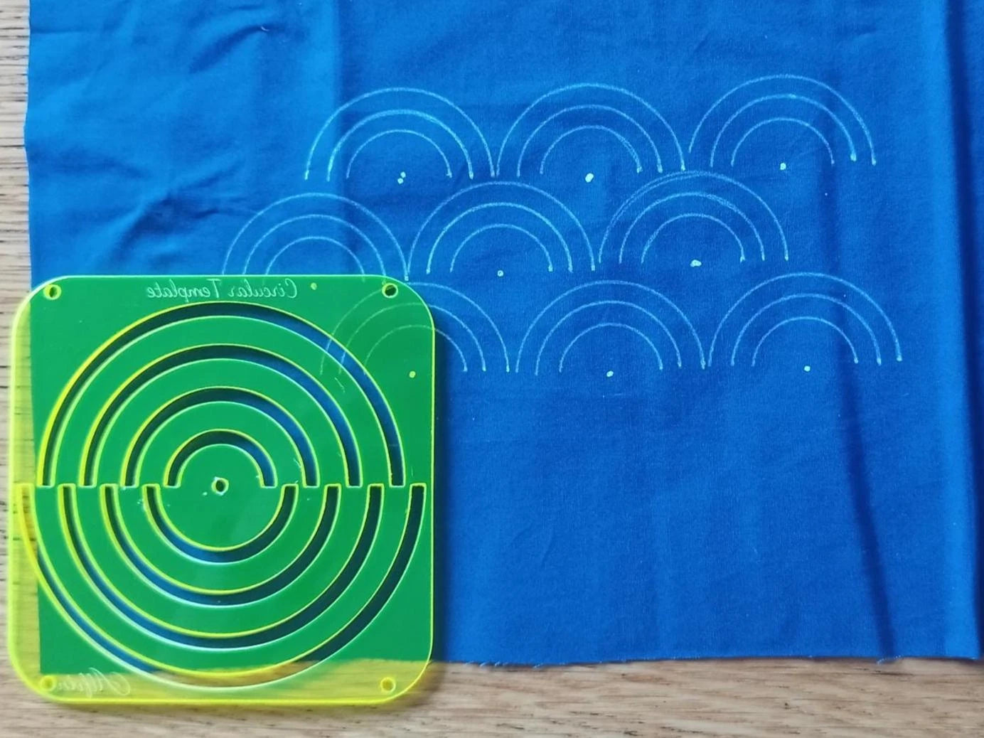 Sashiko Circular Template Translucent Yellow