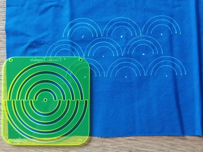 Sashiko Circular Template Translucent Yellow