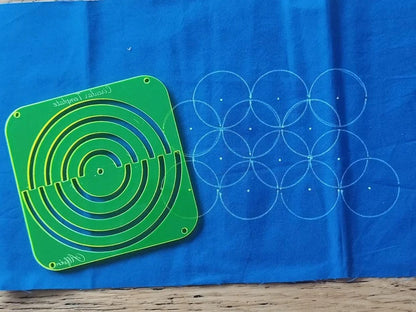 Sashiko Circular Template Translucent Yellow