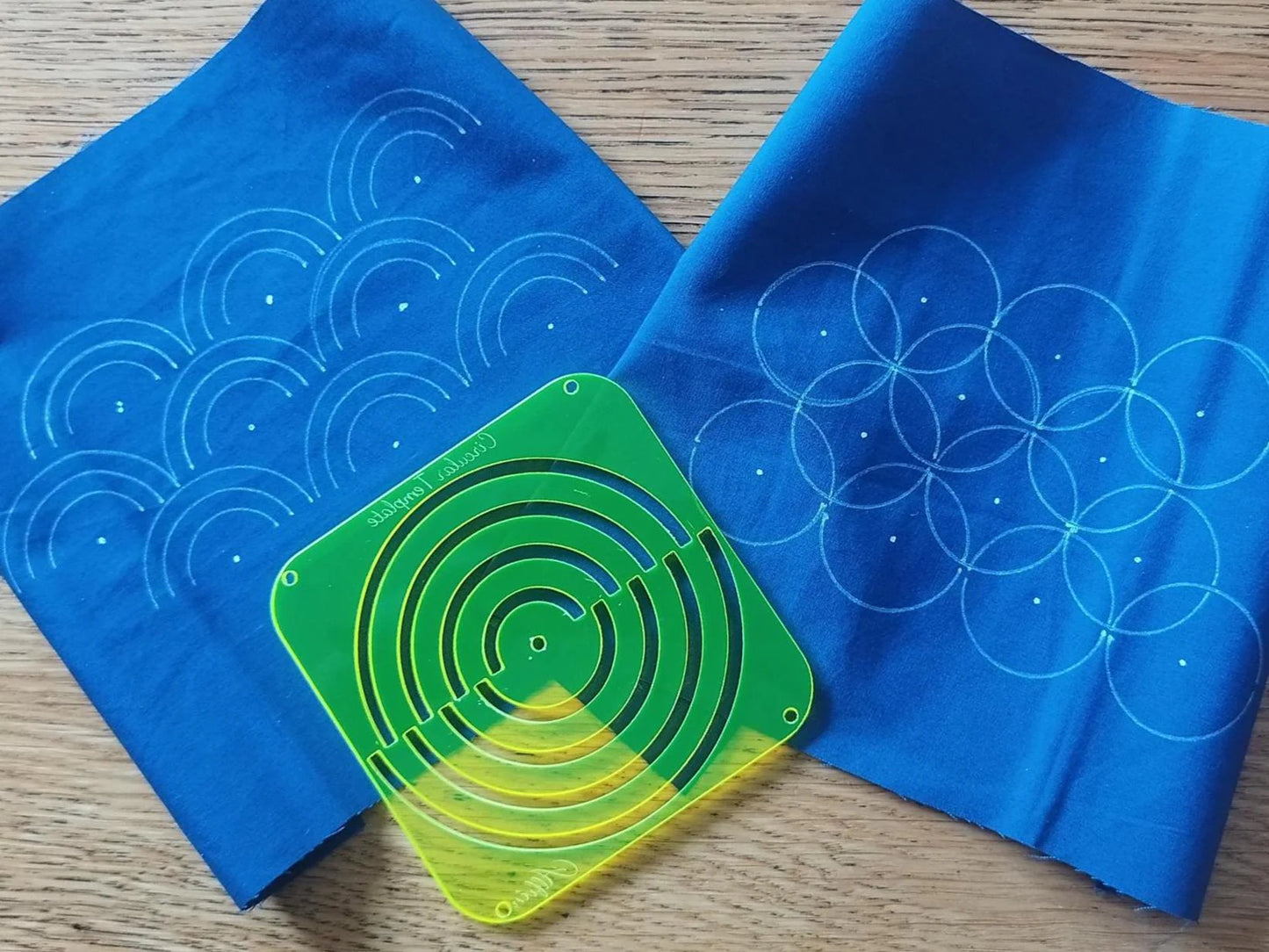 Sashiko Circular Template Translucent Yellow