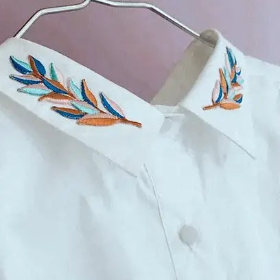 Iron on Pastel Leaf Patches