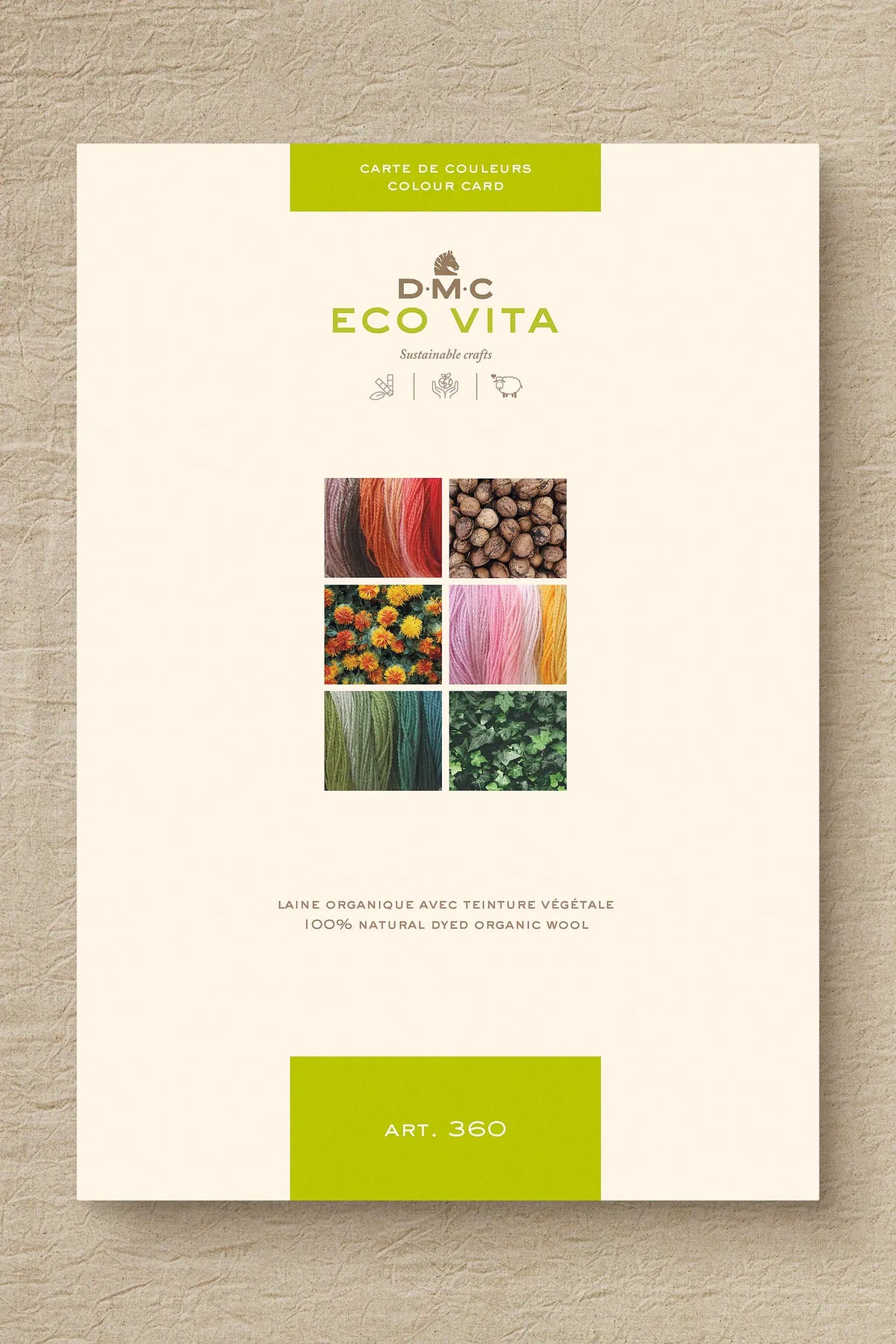 DMC Eco Vita Naturally Dyed Organic Wool Thread Shade Card