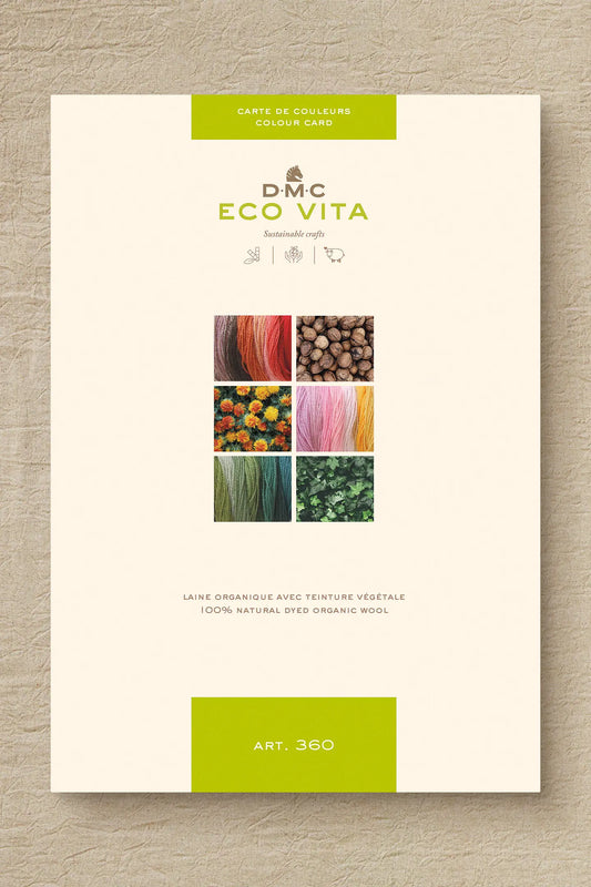 DMC Eco Vita Naturally Dyed Organic Wool Thread Shade Card