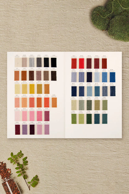 DMC Eco Vita Naturally Dyed Organic Wool Thread Shade Card