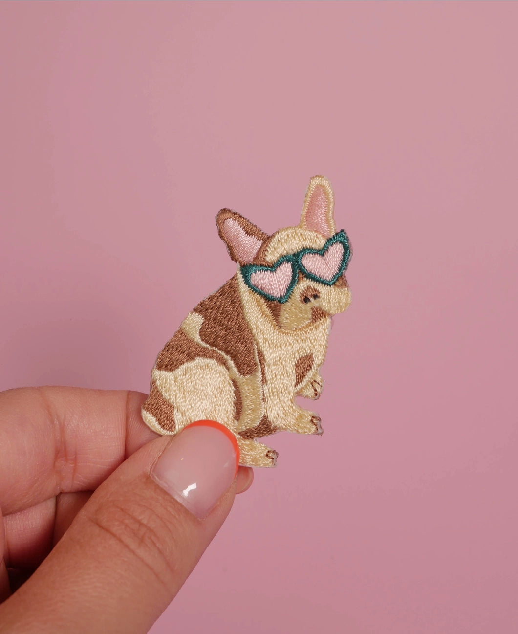 Frenchie Iron on Patch