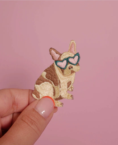Frenchie Iron on Patch