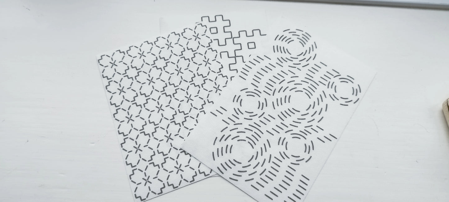 Sashiko Stick and Stitch Transfers