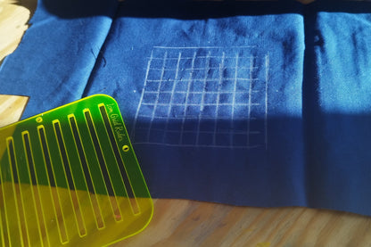 1cm Grid Ruler Transluscent Yellow