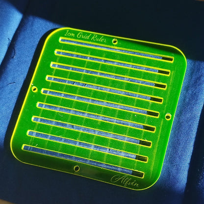1cm Grid Ruler Transluscent Yellow
