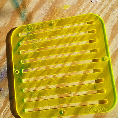 1cm Grid Ruler Transluscent Yellow