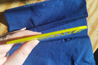 1cm Grid Ruler Transluscent Yellow