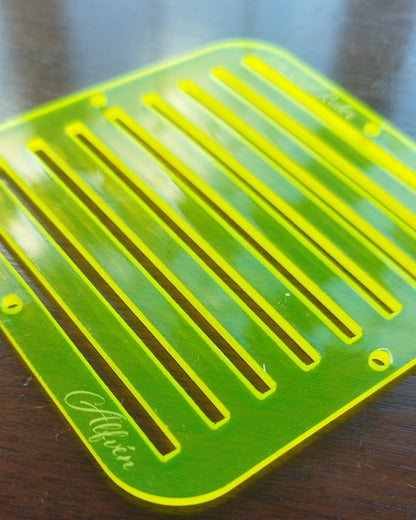 1cm Grid Ruler Transluscent Yellow