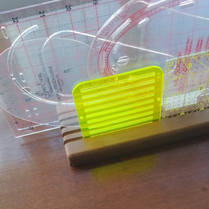 1cm Grid Ruler Transluscent Yellow