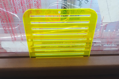 1cm Grid Ruler Transluscent Yellow