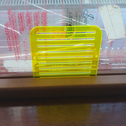 1cm Grid Ruler Transluscent Yellow