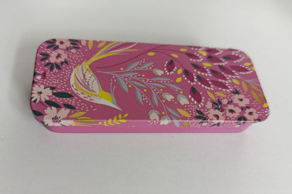 Magnetic Needle Tin Case Pink Bird