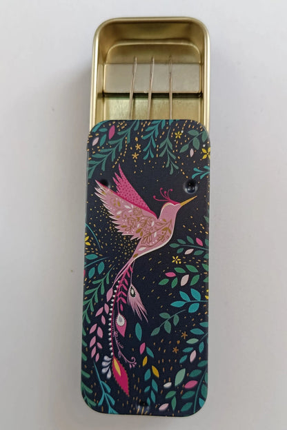 Magnetic Needle Tin Case Hummingbird