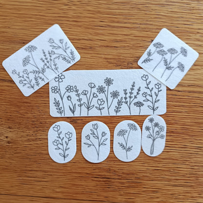 Floral Stick and Stitch Patterns