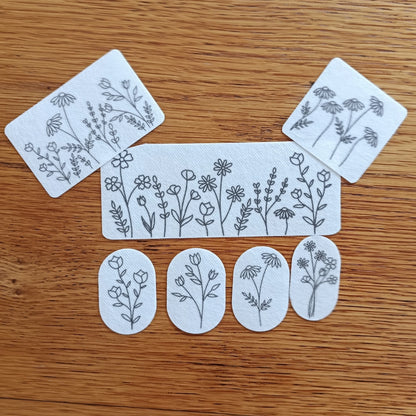 Floral Stick and Stitch Patterns