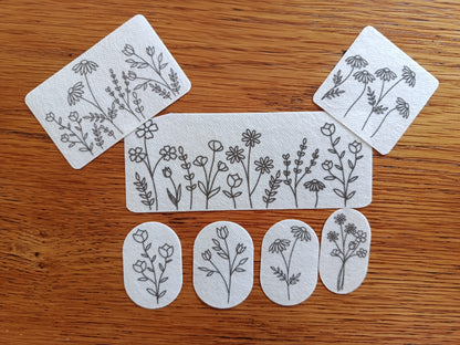 Floral Stick and Stitch Patterns