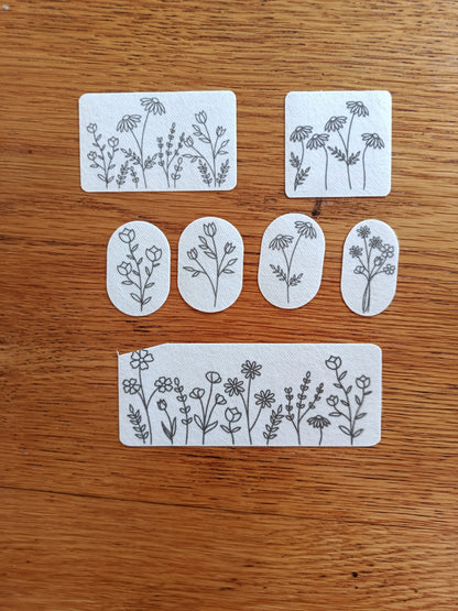 Floral Stick and Stitch Patterns