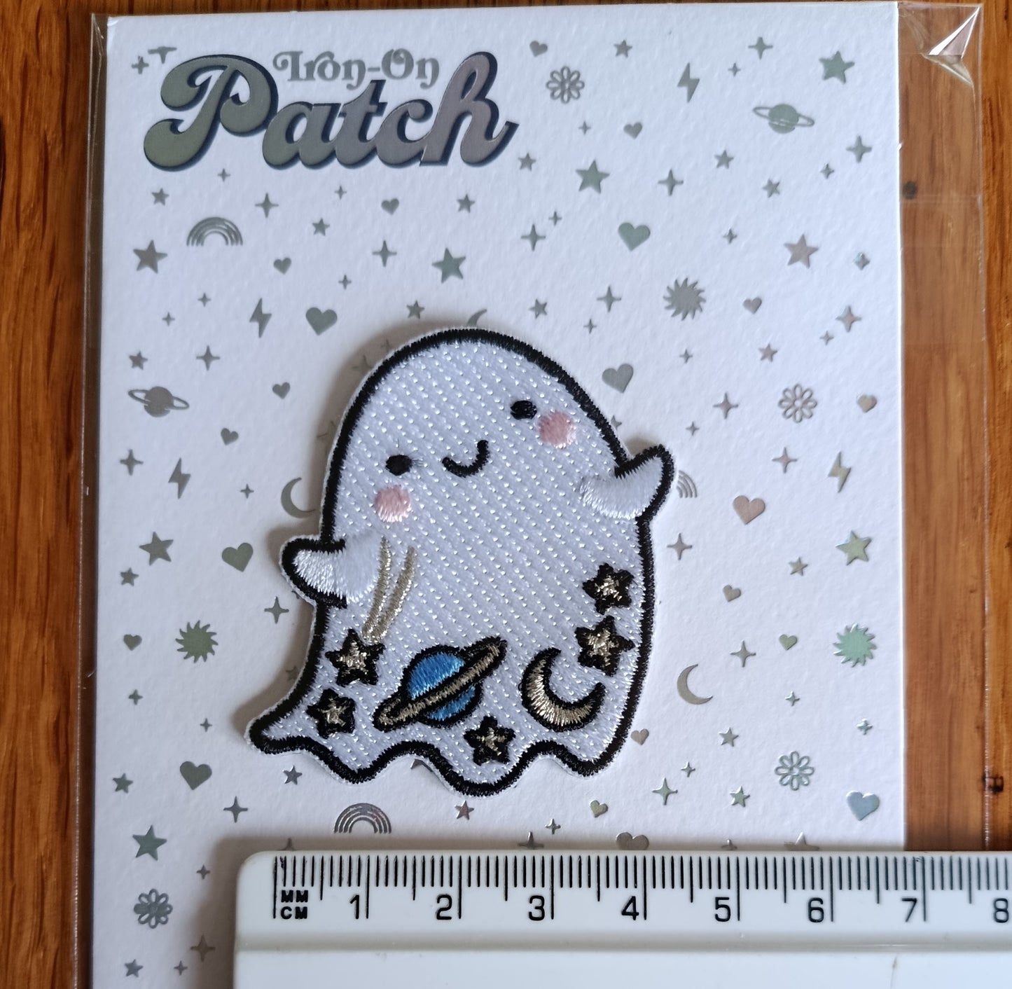 Iron on Ghost  Embroidery Patch