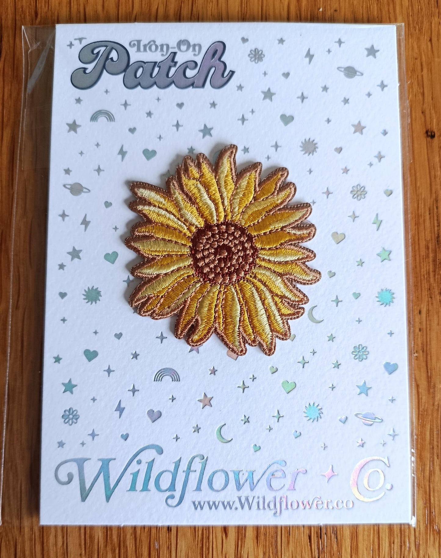 Iron on Sunflower Embroidery Patch