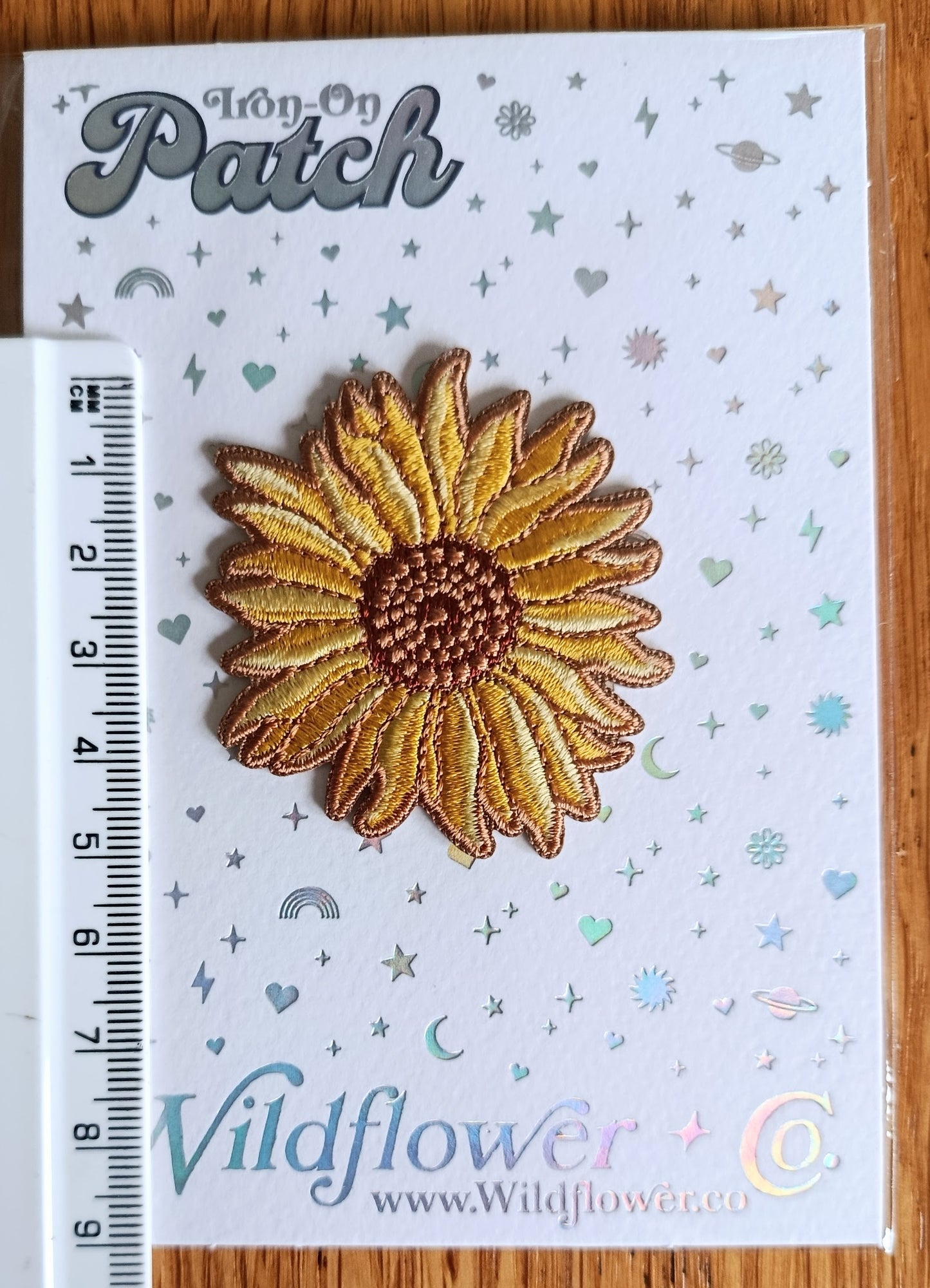 Iron on Sunflower Embroidery Patch