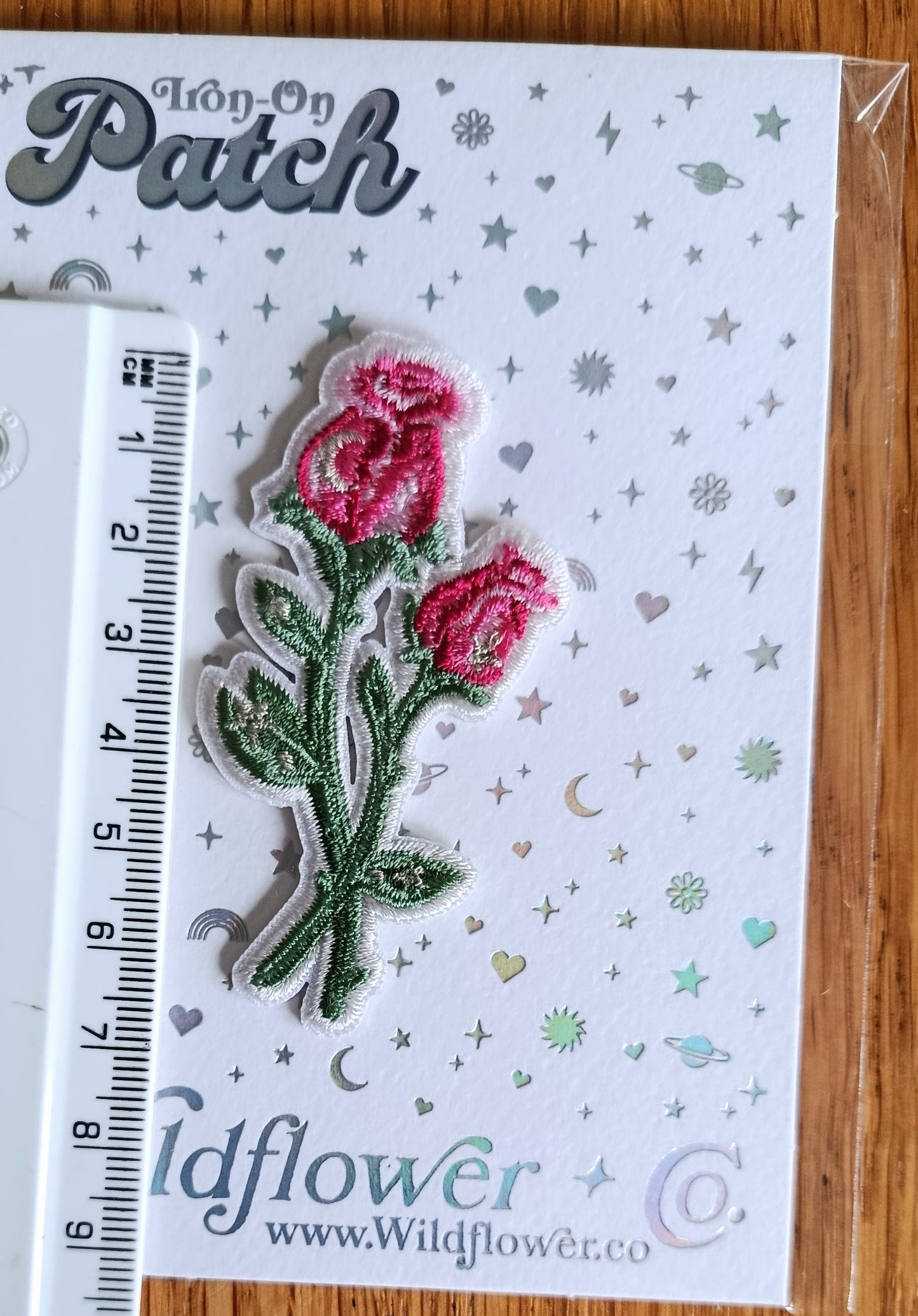 Iron on Roses Embroidery Patch