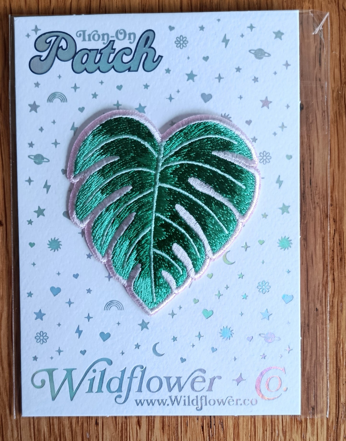 Iron on Monstera Leaf Embroidery Patch