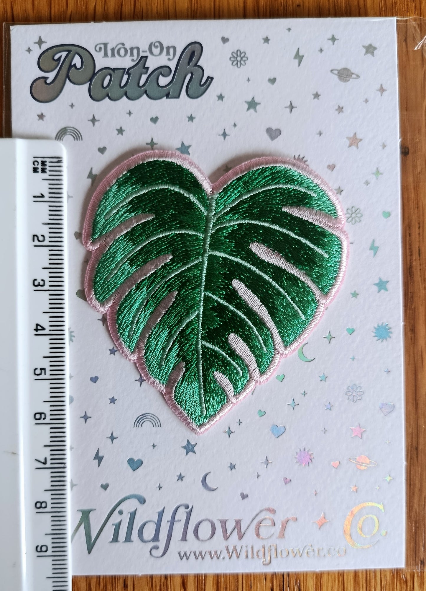 Iron on Monstera Leaf Embroidery Patch