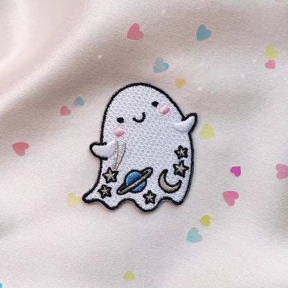 Iron on Ghost  Embroidery Patch