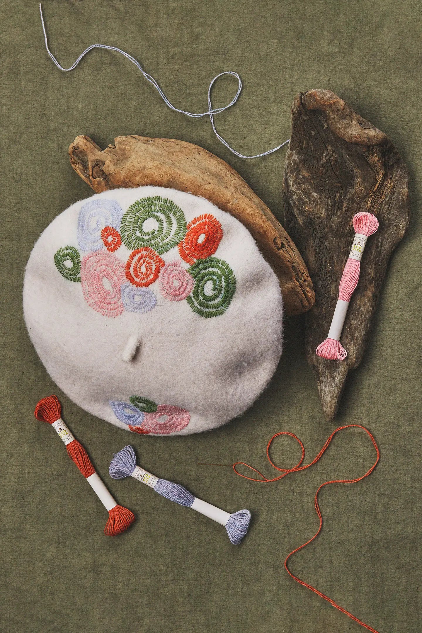 The Menders Wardobe, Eco Vita Naturally Dyed Organic Wool Thread, Weaving and Embellishing Pattern Book
