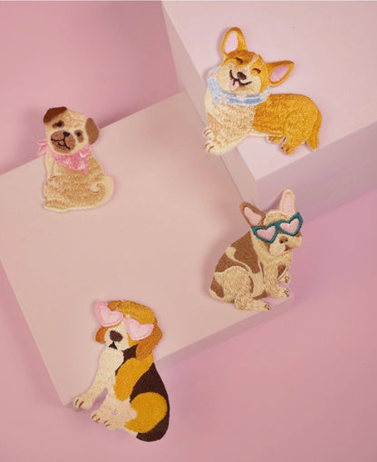 Corgi Iron on Patch