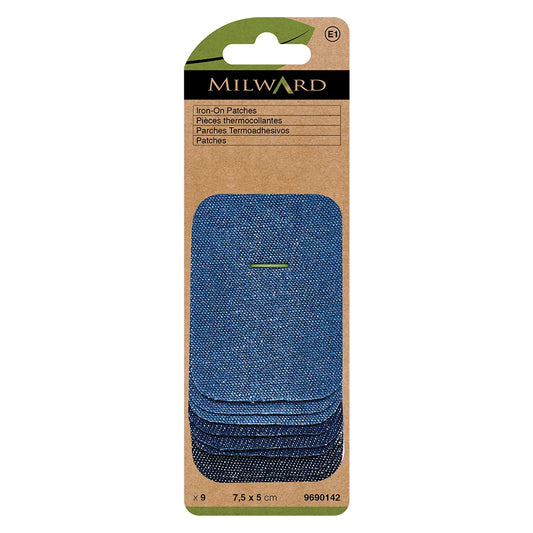 Milward Iron On Denim Patches 5cm x 7.5cm